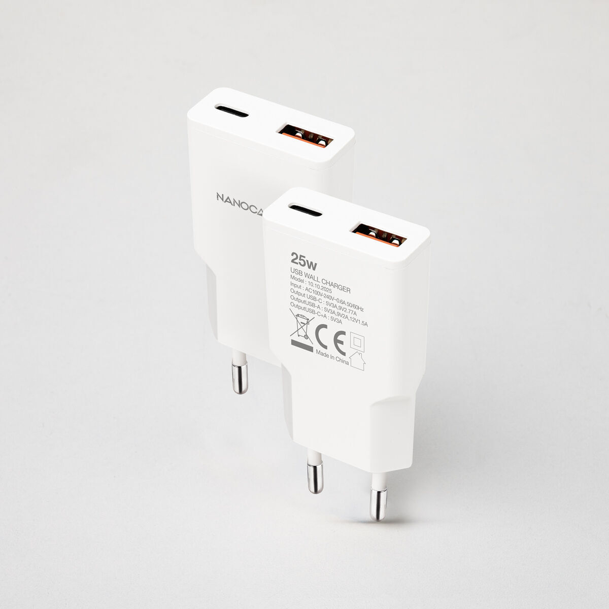 Wall Charger NANOCABLE 10.10.2025 White