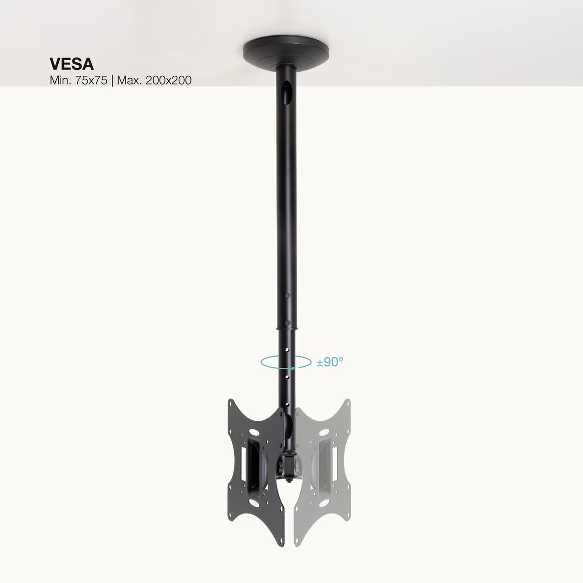 Ceiling support TooQ LPCE2301TSLI-B 30 Kg