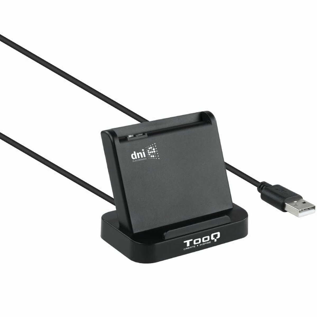 Smart Card Reader TooQ TQR-220B Black Smart Card Reader TooQ TQR-220B Black