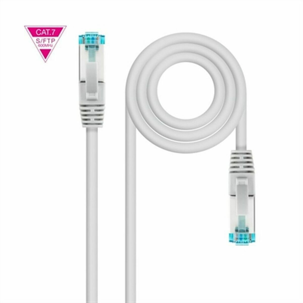 FTP Category 7 Rigid Network Cable NANOCABLE 10.20.1705 Grey 5 m FTP Category 7 Rigid Network Cable NANOCABLE 10.20.1705 Grey 5 m