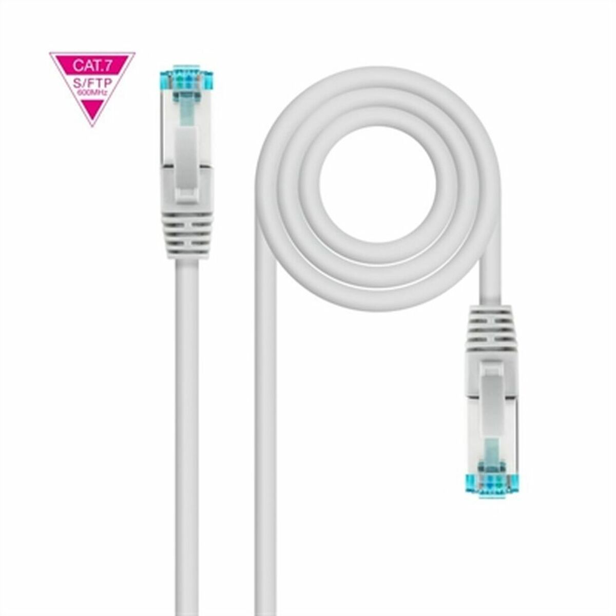 FTP Category 7 Rigid Network Cable NANOCABLE 10.20.1707 Grey 7 m FTP Category 7 Rigid Network Cable NANOCABLE 10.20.1707 Grey 7 m