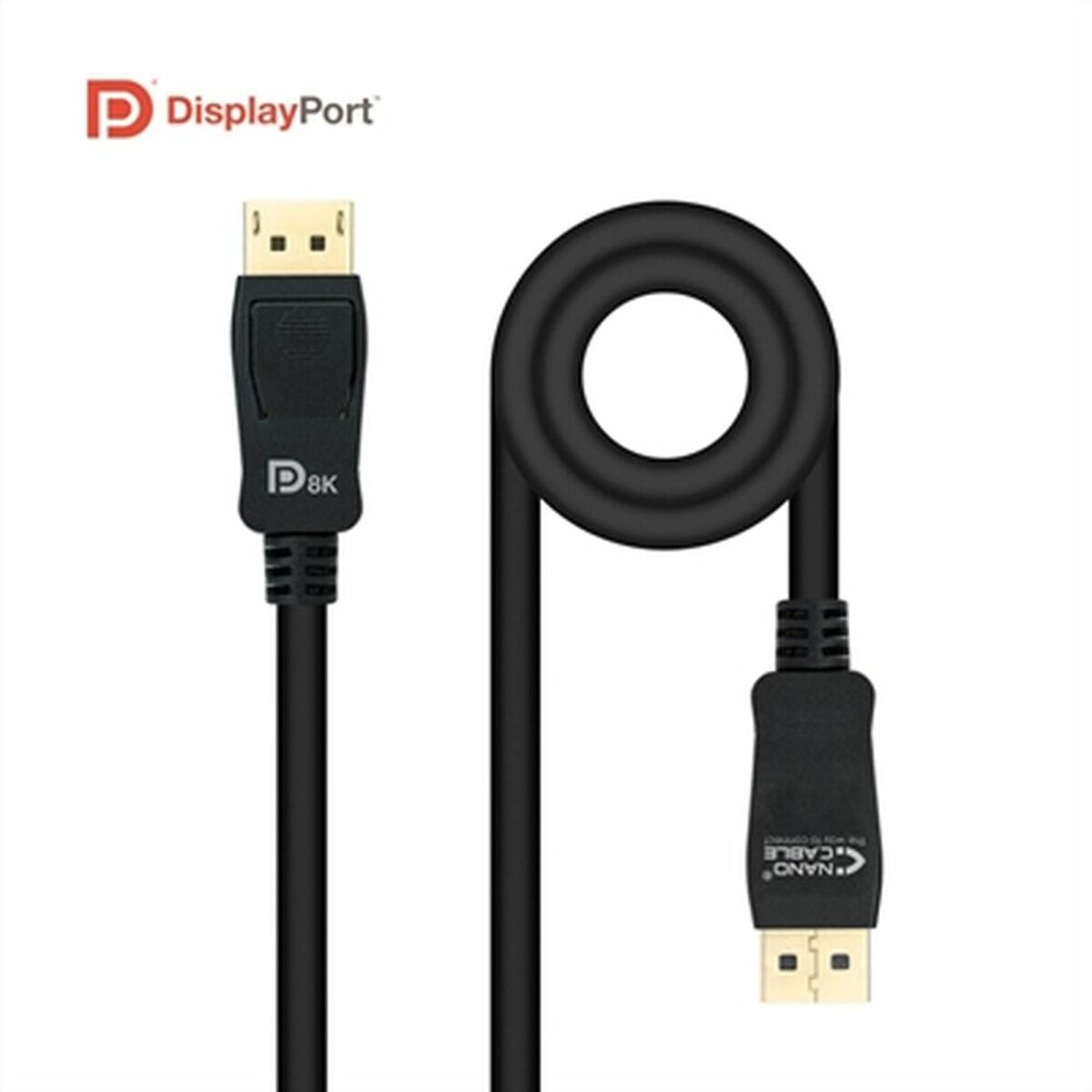 DisplayPort Cable NANOCABLE 10.15.2501 Black 1,5 m (1,5 m) DisplayPort Cable NANOCABLE 10.15.2501 Black 1,5 m (1,5 m)