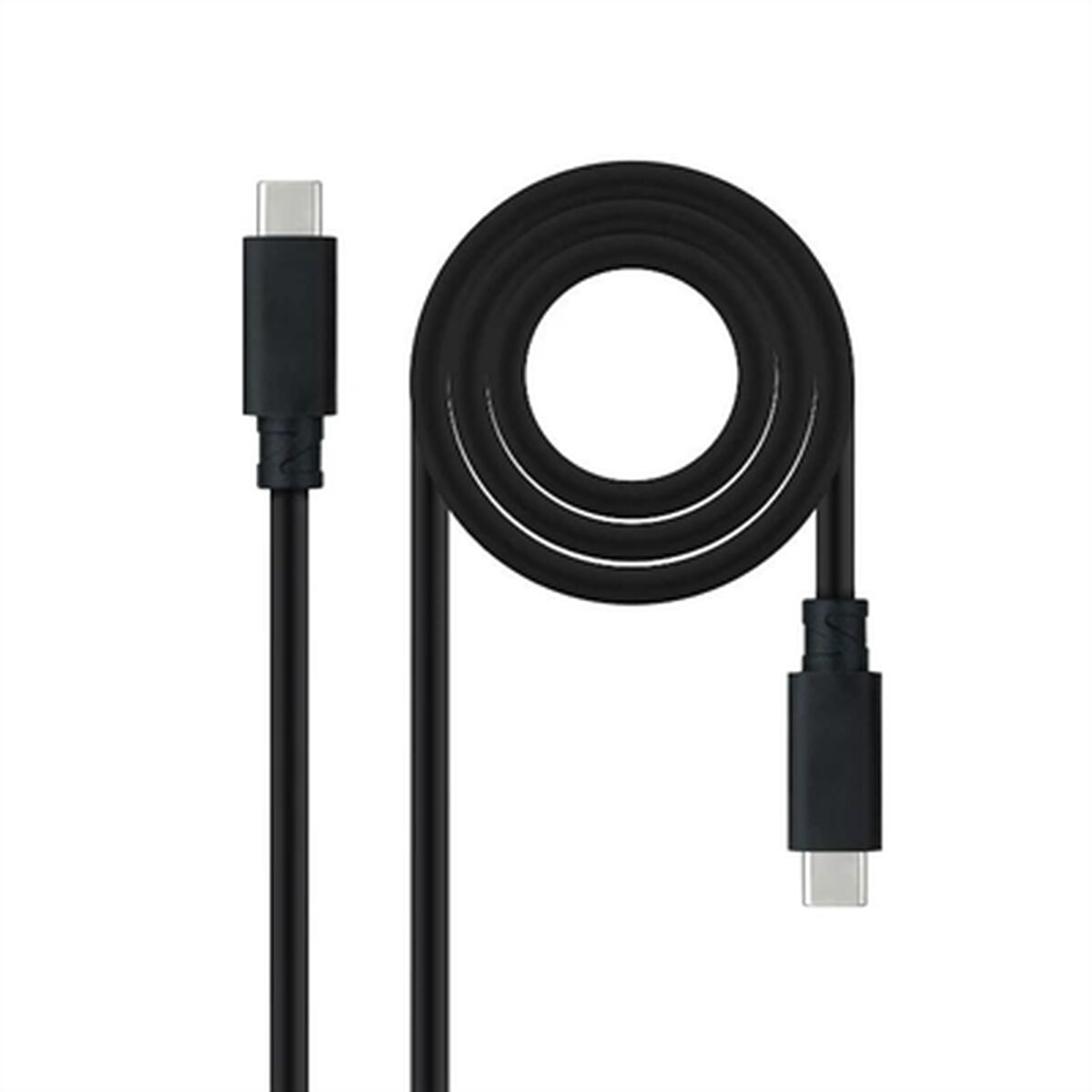 USB-C Cable NANOCABLE 10.01.4102 Black 2 m USB-C Cable NANOCABLE 10.01.4102 Black 2 m