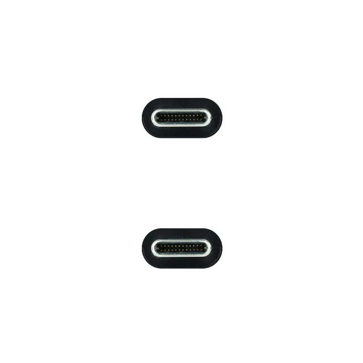 USB-C Cable NANOCABLE 10.01.4102 Black 2 m