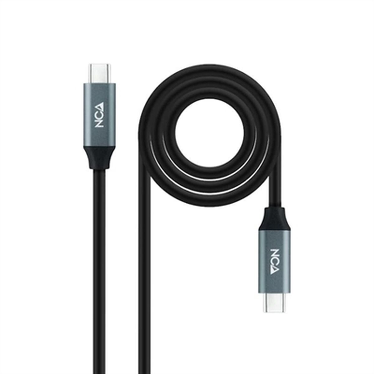 USB-C Cable NANOCABLE 10.01.4301 Black 1 m (1 Unit) USB-C Cable NANOCABLE 10.01.4301 Black 1 m (1 Unit)