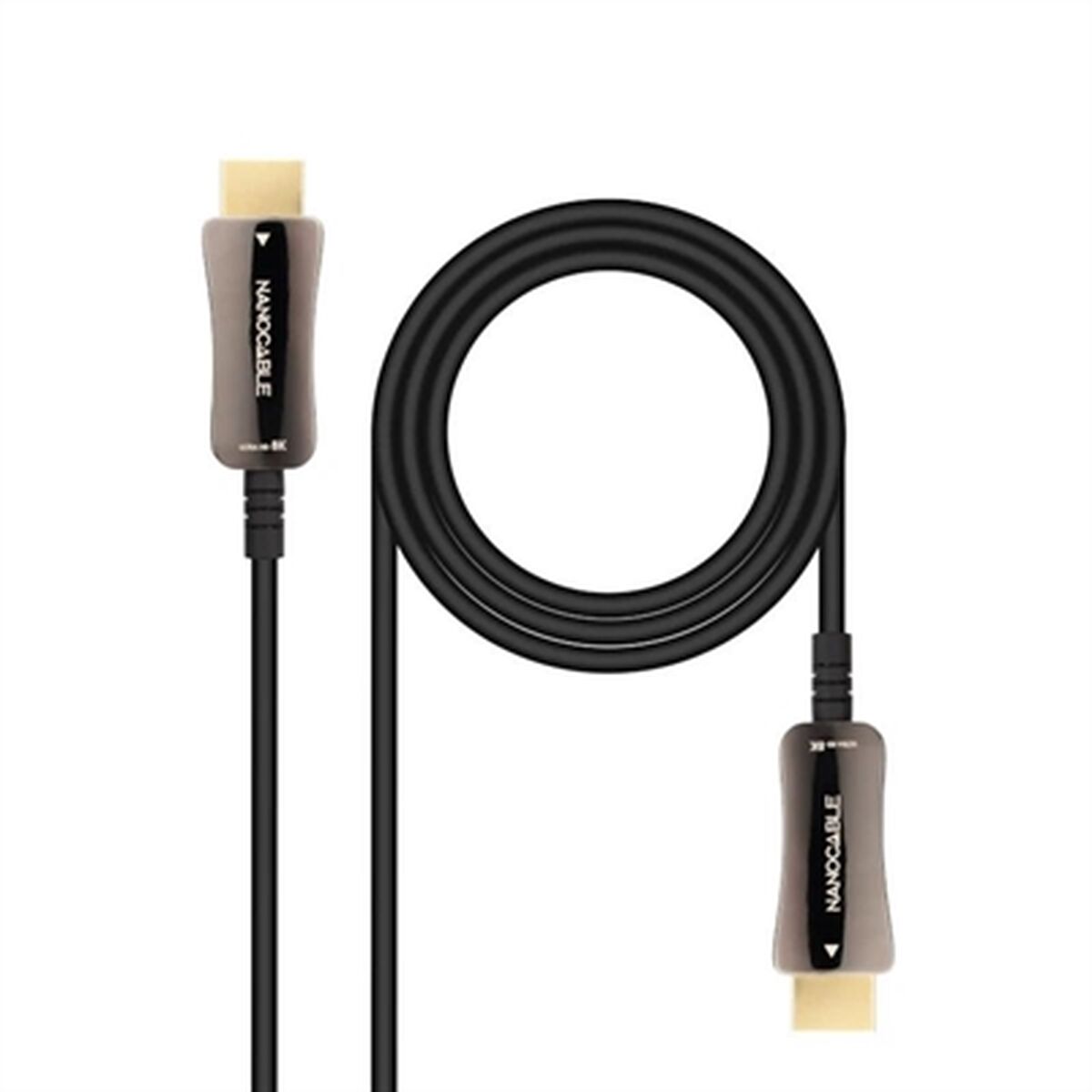 HDMI Cable NANOCABLE 10.15.2120 8k ultra hd 48 gbit/s 20 m Black HDMI Cable NANOCABLE 10.15.2120 8k ultra hd 48 gbit/s 20 m Black