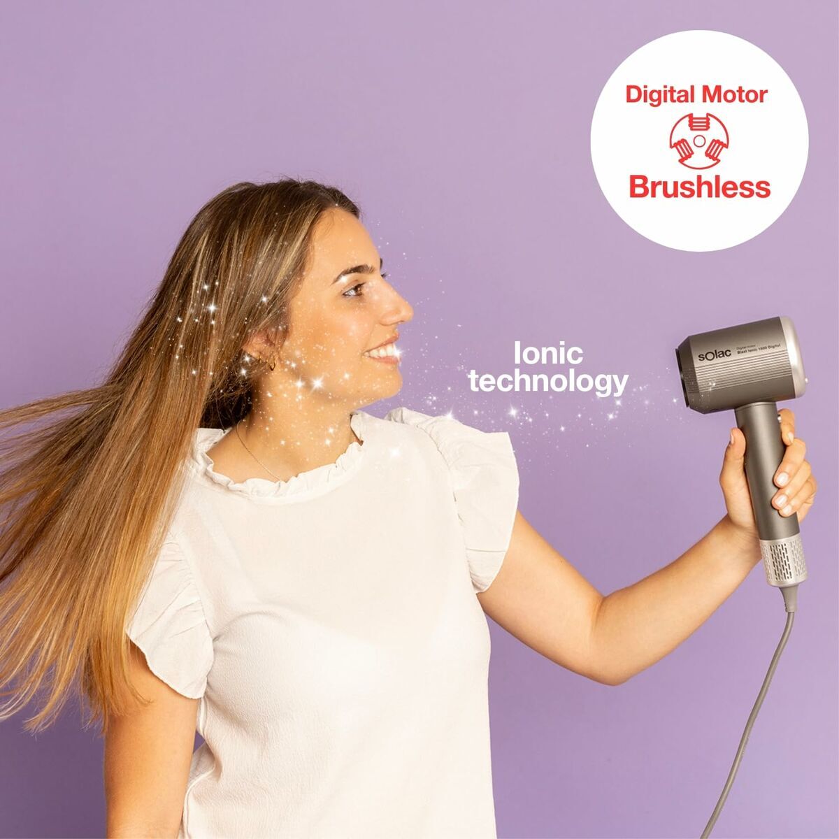 Hairdryer Solac SB7950 Grey 1600 W