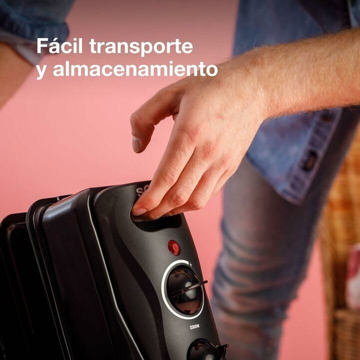 Oil-filled Radiator Solac RA810 Black 2300 W