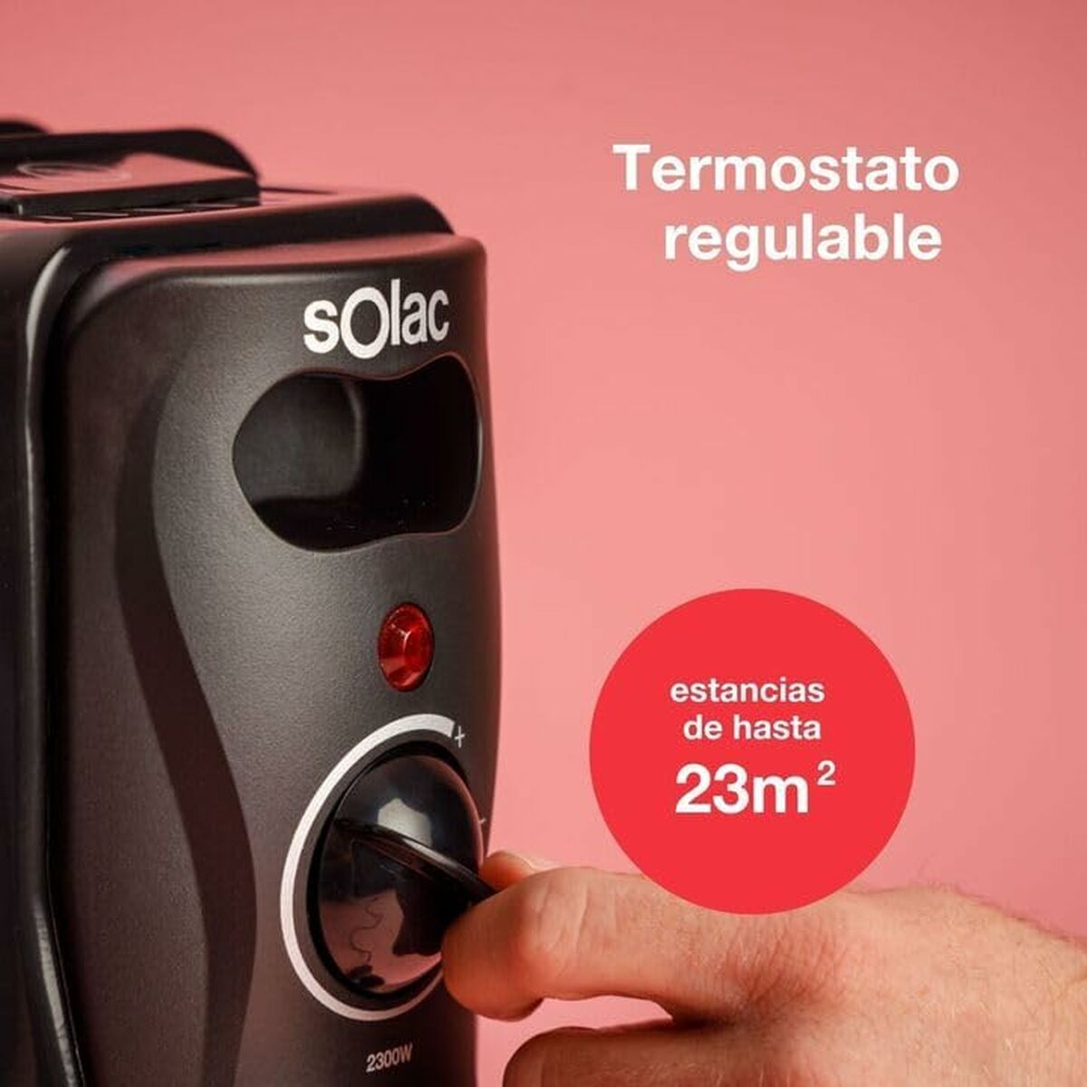 Oil-filled Radiator Solac RA810 Black 2300 W