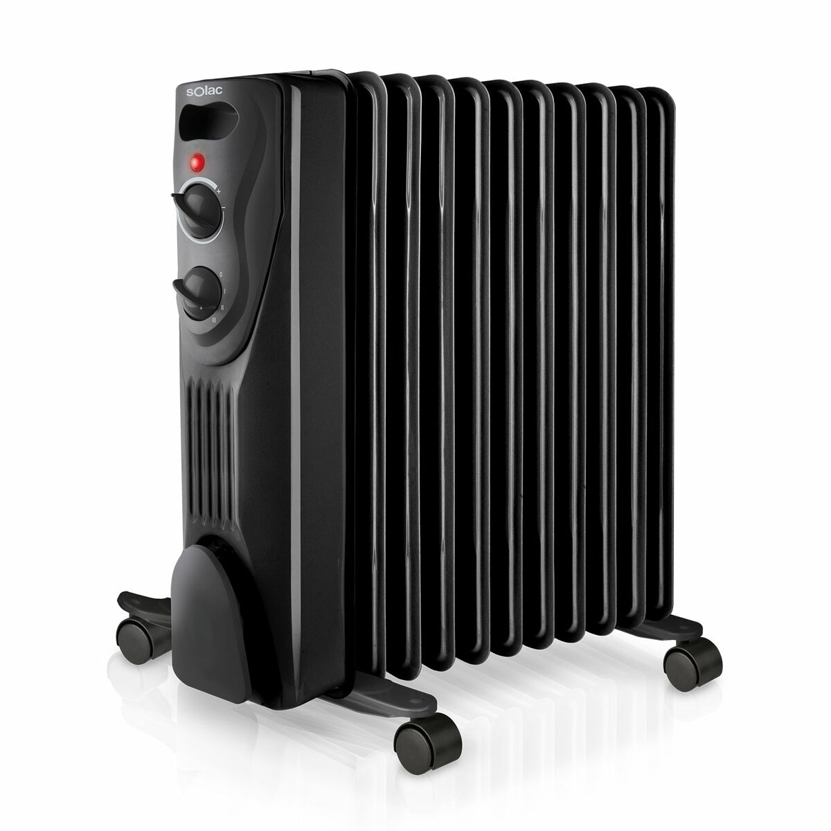 Oil-filled Radiator Solac RA810 Black 2300 W