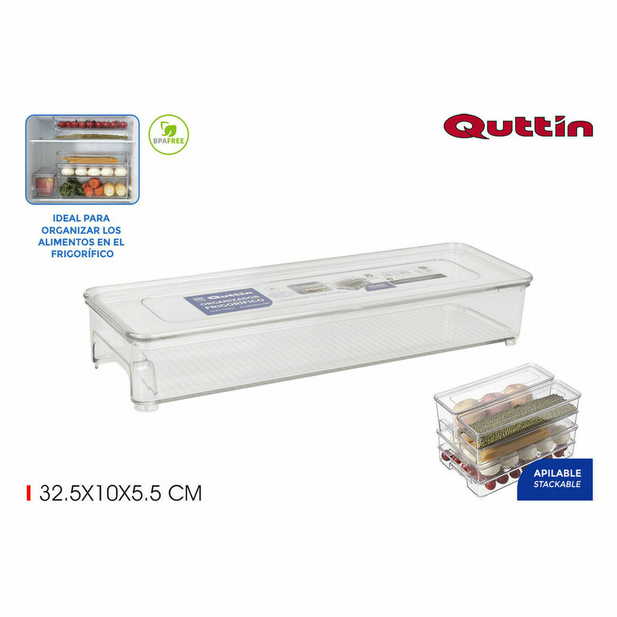 Multi-Purpose Organiser Quttin With lid 12 Units