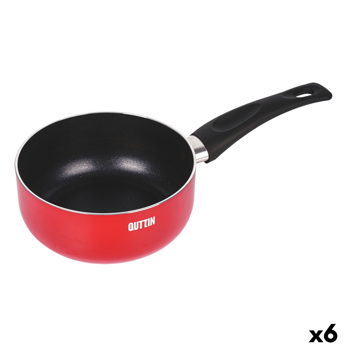 Saucepan Quttin Infinity Red 16,3 x 32,5 x 7,5 cm (6 Units) Saucepan Quttin Infinity Red 16,3 x 32,5 x 7,5 cm (6 Units)