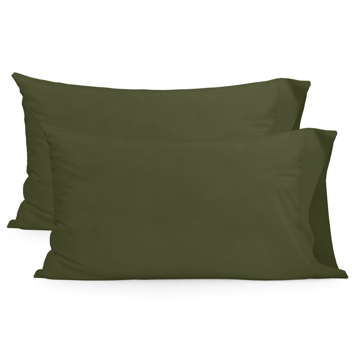 Pillowcase HappyFriday Basic Green 50 x 75 cm (2 Units) Pillowcase HappyFriday Basic Green 50 x 75 cm (2 Units)