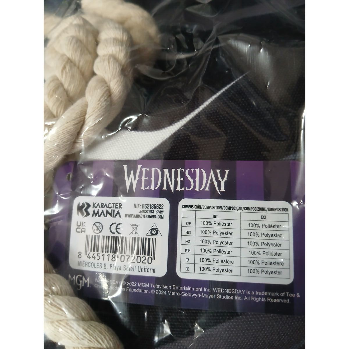 Beach Bag Karactermania Wednesday 37 x 52 x 17 cm