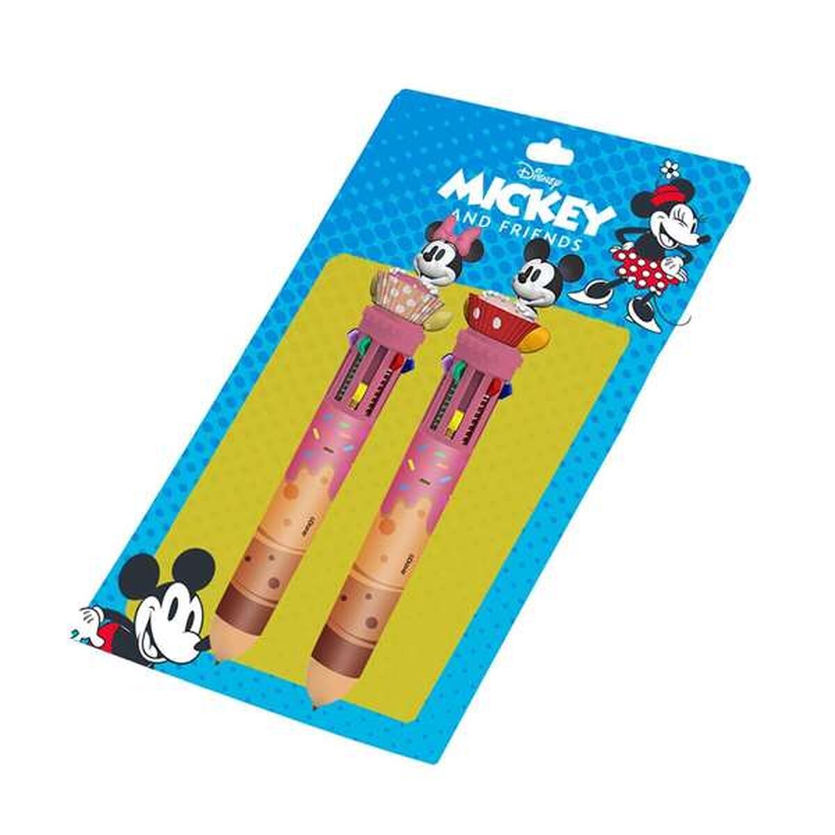 Set of Biros Mickey Mouse Multicolour Set of Biros Mickey Mouse Multicolour