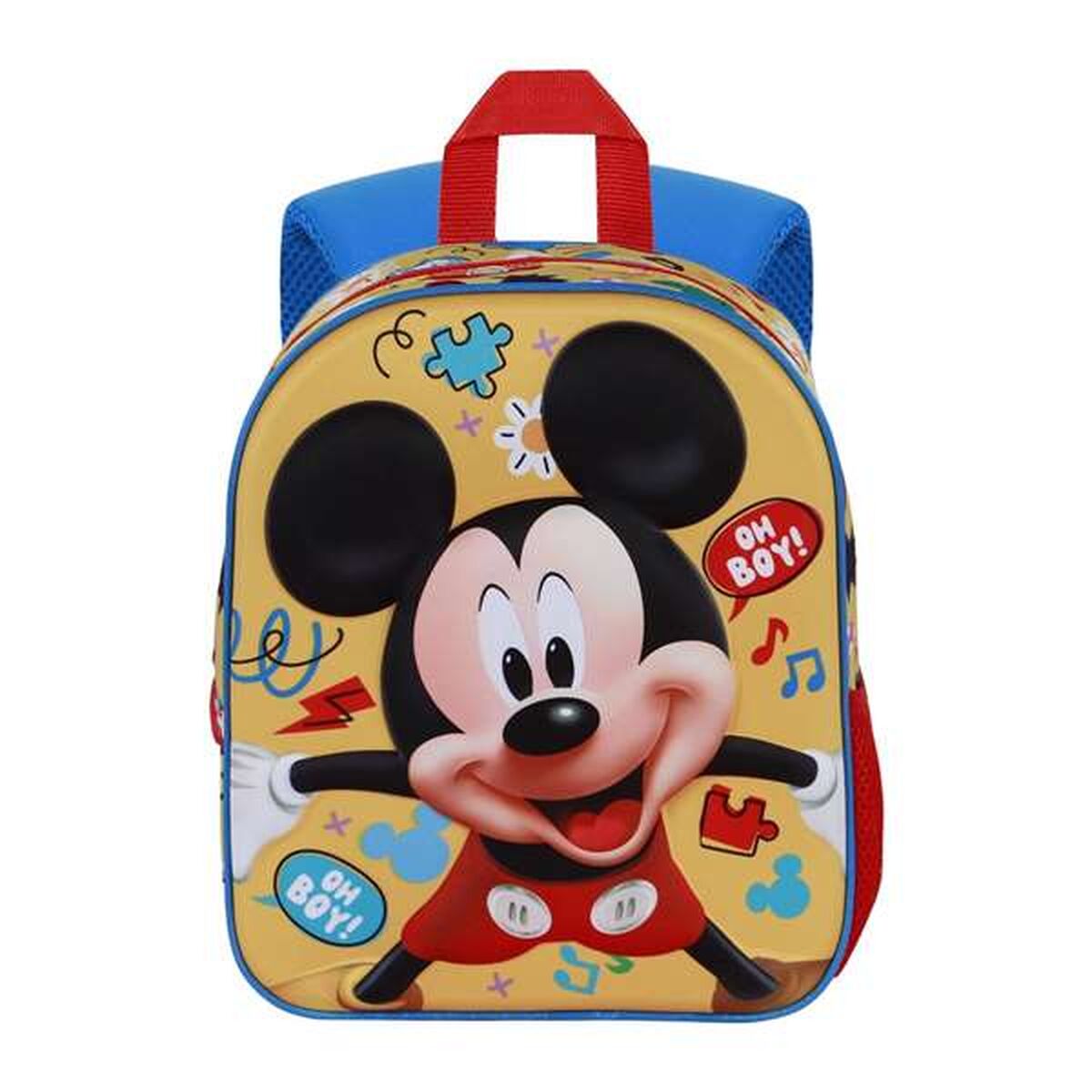 School Bag Mickey Mouse Yellow 30 x 25 x 10 cm