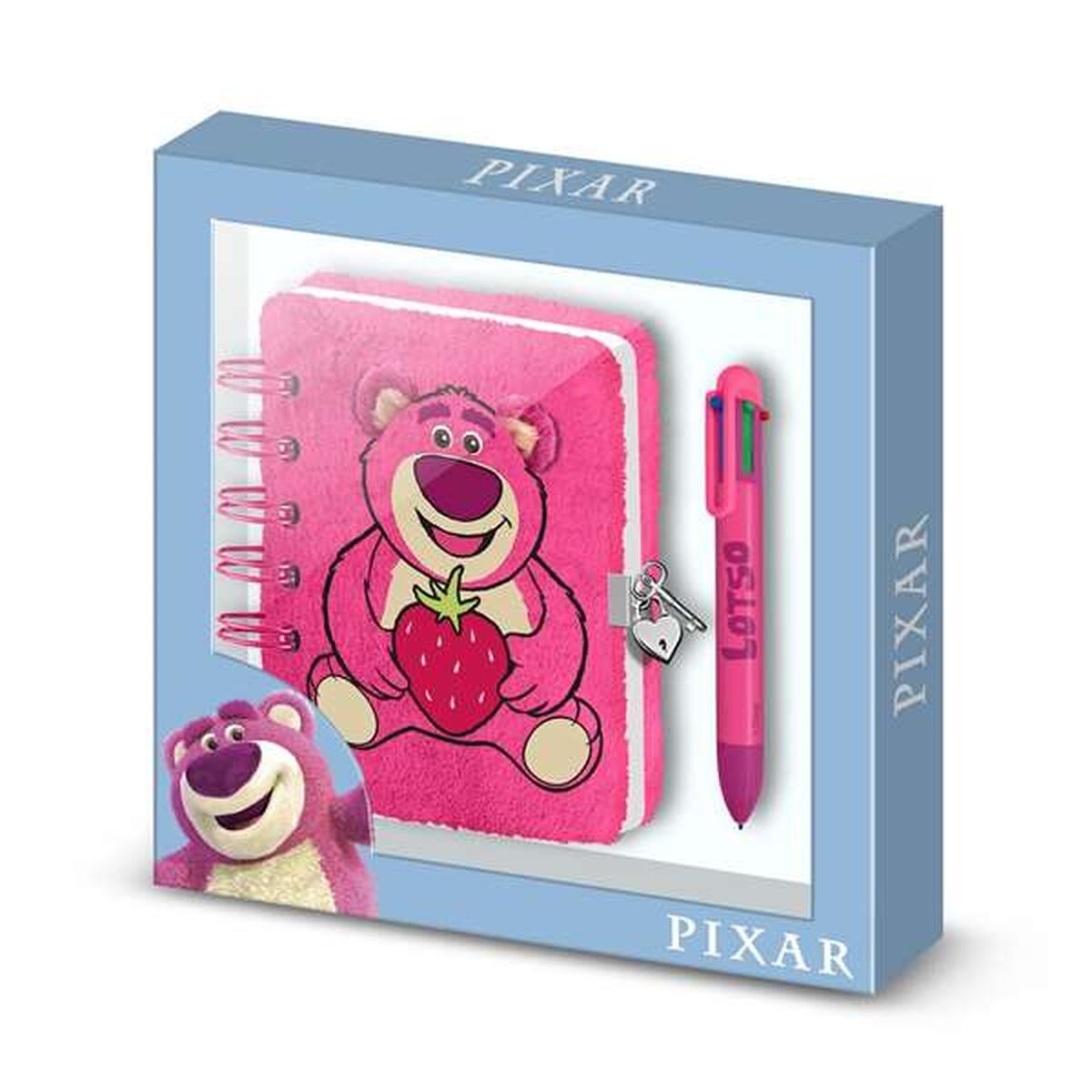 Spiral Notebook with Pen Pixar Pink 24 x 23 x 2,5 cm A5 Spiral Notebook with Pen Pixar Pink 24 x 23 x 2,5 cm A5