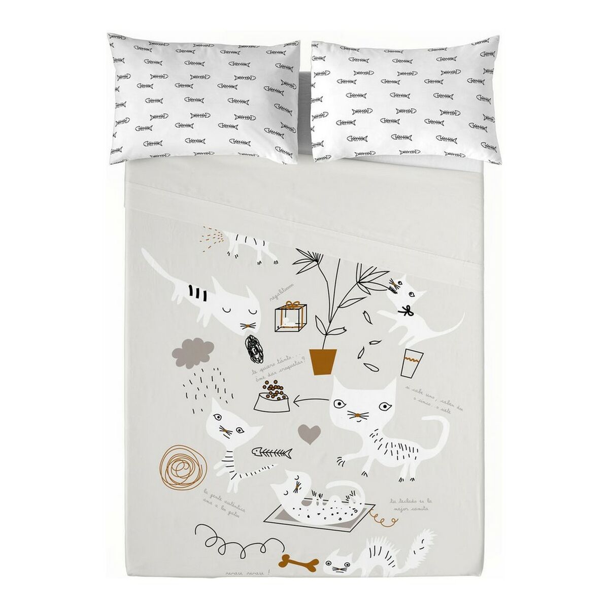 Bedding set Panzup Gatos 2 Single 160 x 270 cm Bedding set Panzup Gatos 2 Single 160 x 270 cm