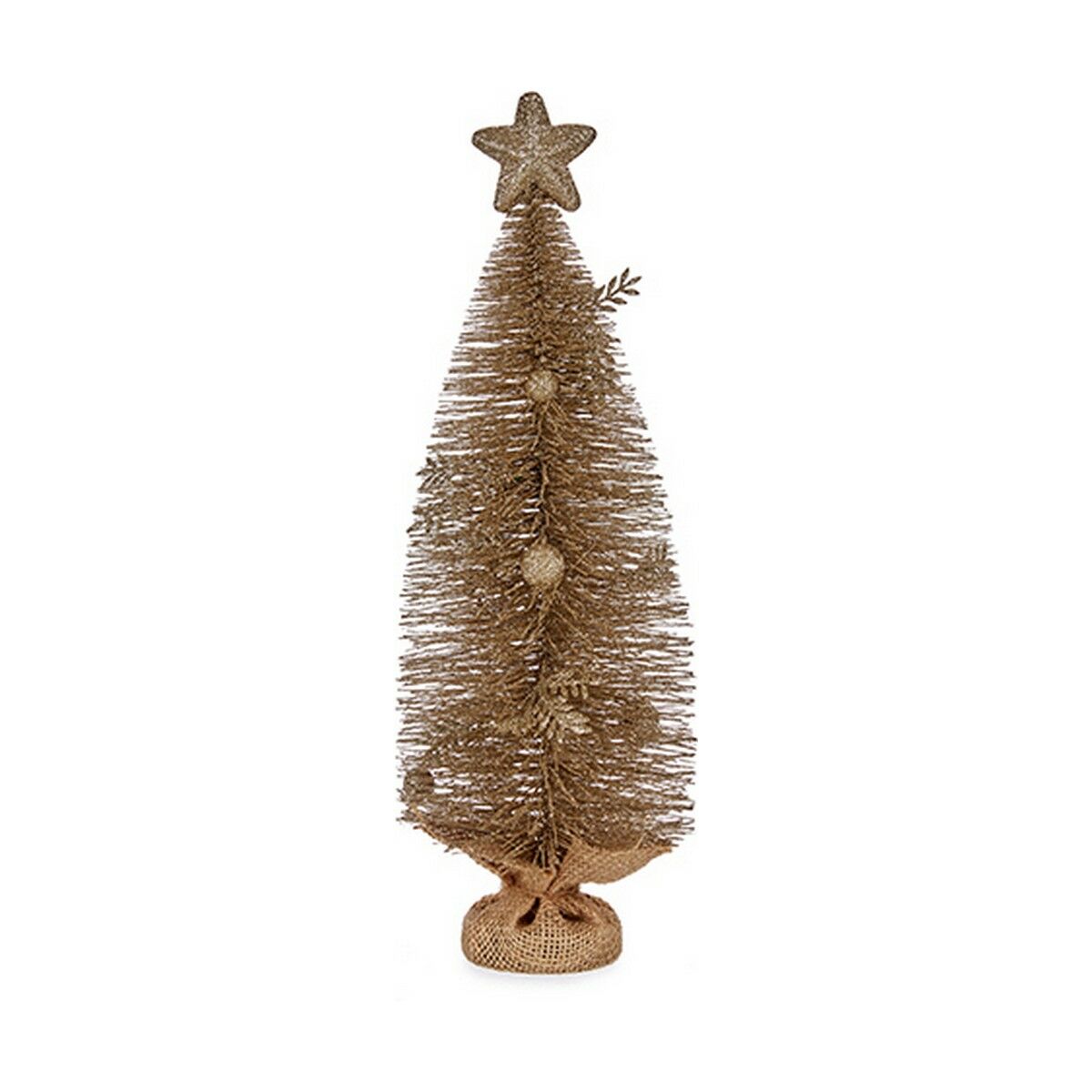 Christmas Tree with Star Krist+ FG20-19WS048 Champagne 23 x 14,5 x 46 cm Christmas Tree with Star Krist+ FG20-19WS048 Champagne 23 x 14,5 x 46 cm
