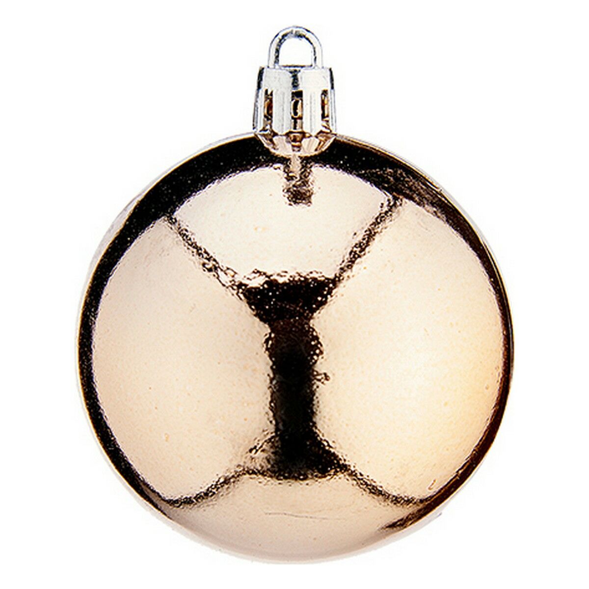 Christmas Baubles Ø 6 cm 24 Units Champagne PVC Christmas Baubles Ø 6 cm 24 Units Champagne PVC