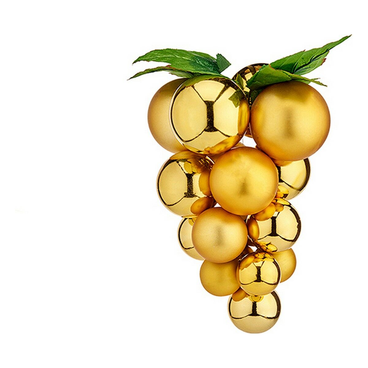 Christmas Bauble Grapes Small Golden Plastic 14 x 14 x 25 cm Christmas Bauble Grapes Small Golden Plastic 14 x 14 x 25 cm