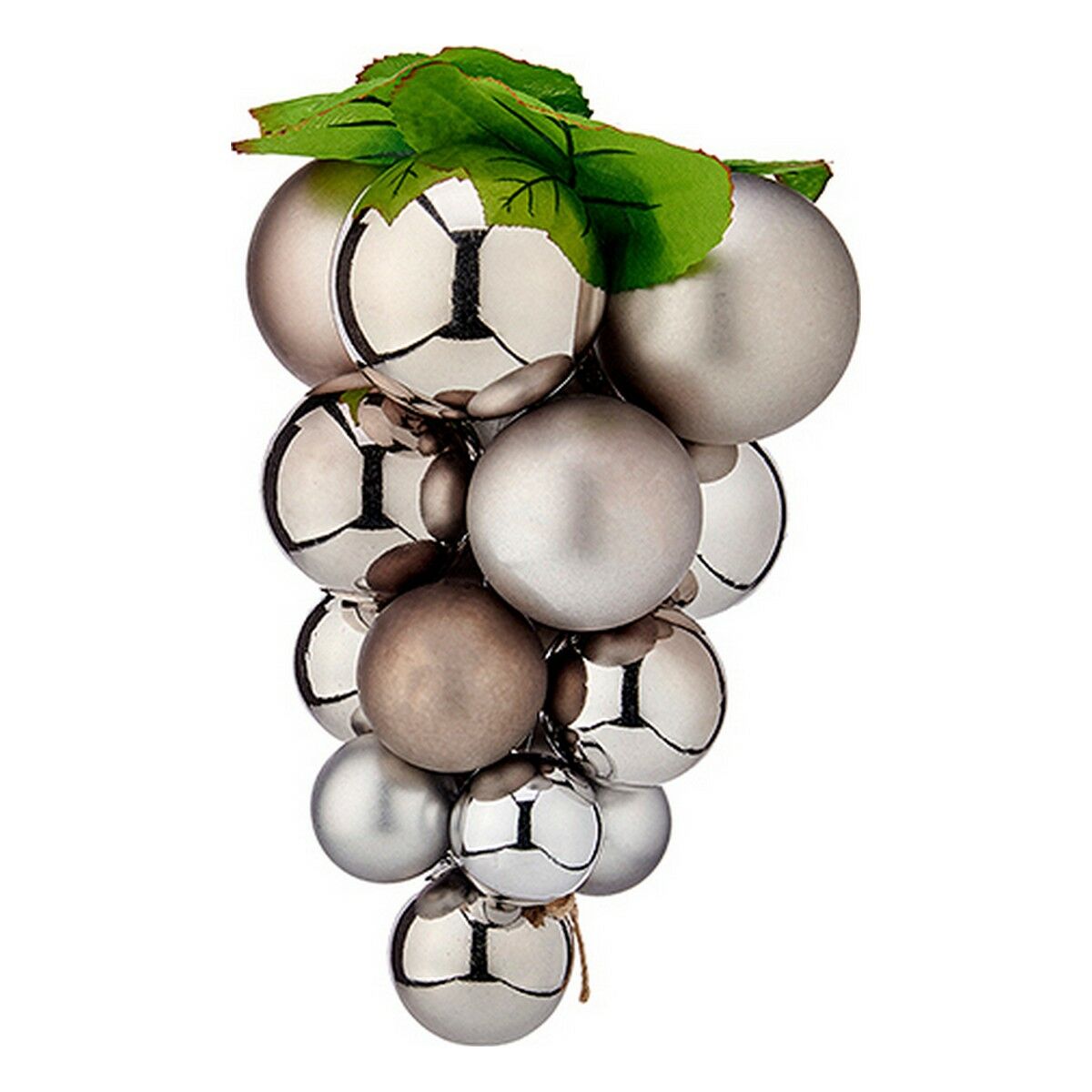 Christmas Bauble Grapes Silver Plastic 18 x 18 x 28 cm Christmas Bauble Grapes Silver Plastic 18 x 18 x 28 cm