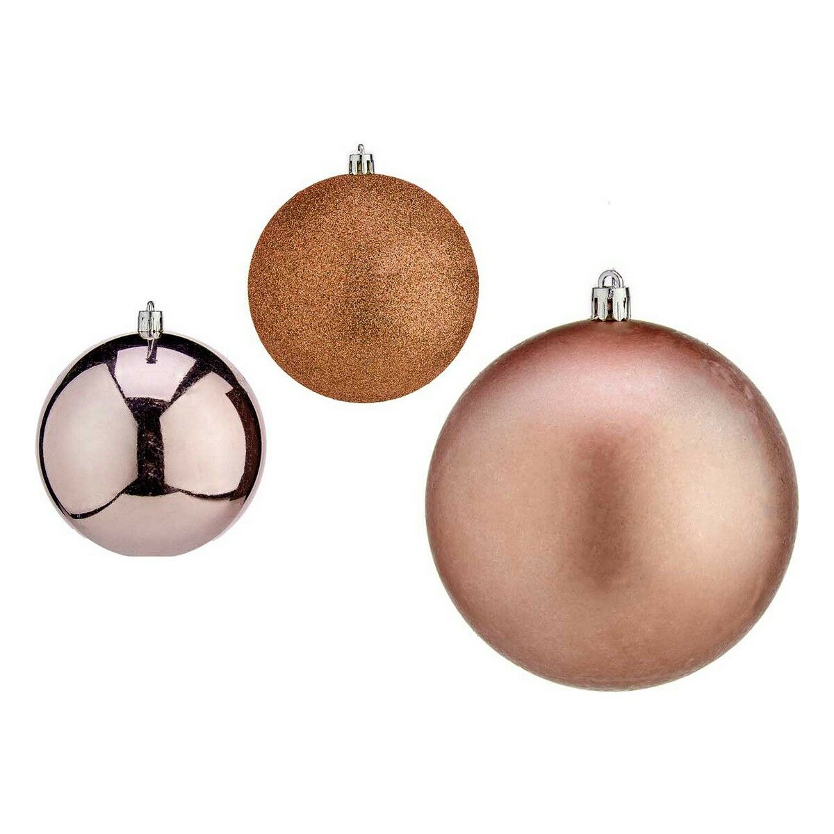 Christmas Baubles Krist+ 00727 Pink Plastic Ø 10 cm 6 Units Christmas Baubles Krist+ 00727 Pink Plastic Ø 10 cm 6 Units