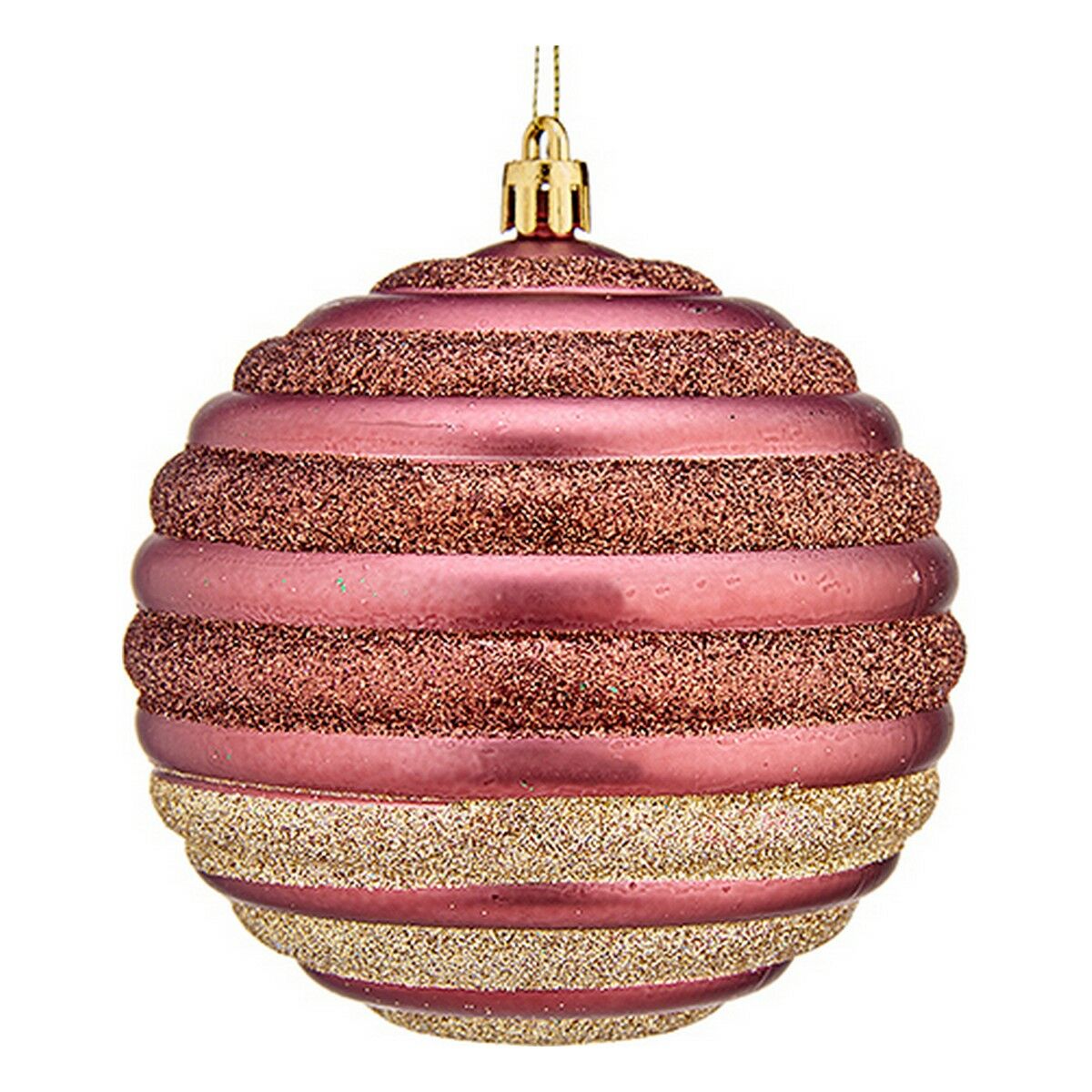 Christmas Bauble Krist+ 00872 Pink Plastic Ø 10 cm 6 Units Christmas Bauble Krist+ 00872 Pink Plastic Ø 10 cm 6 Units