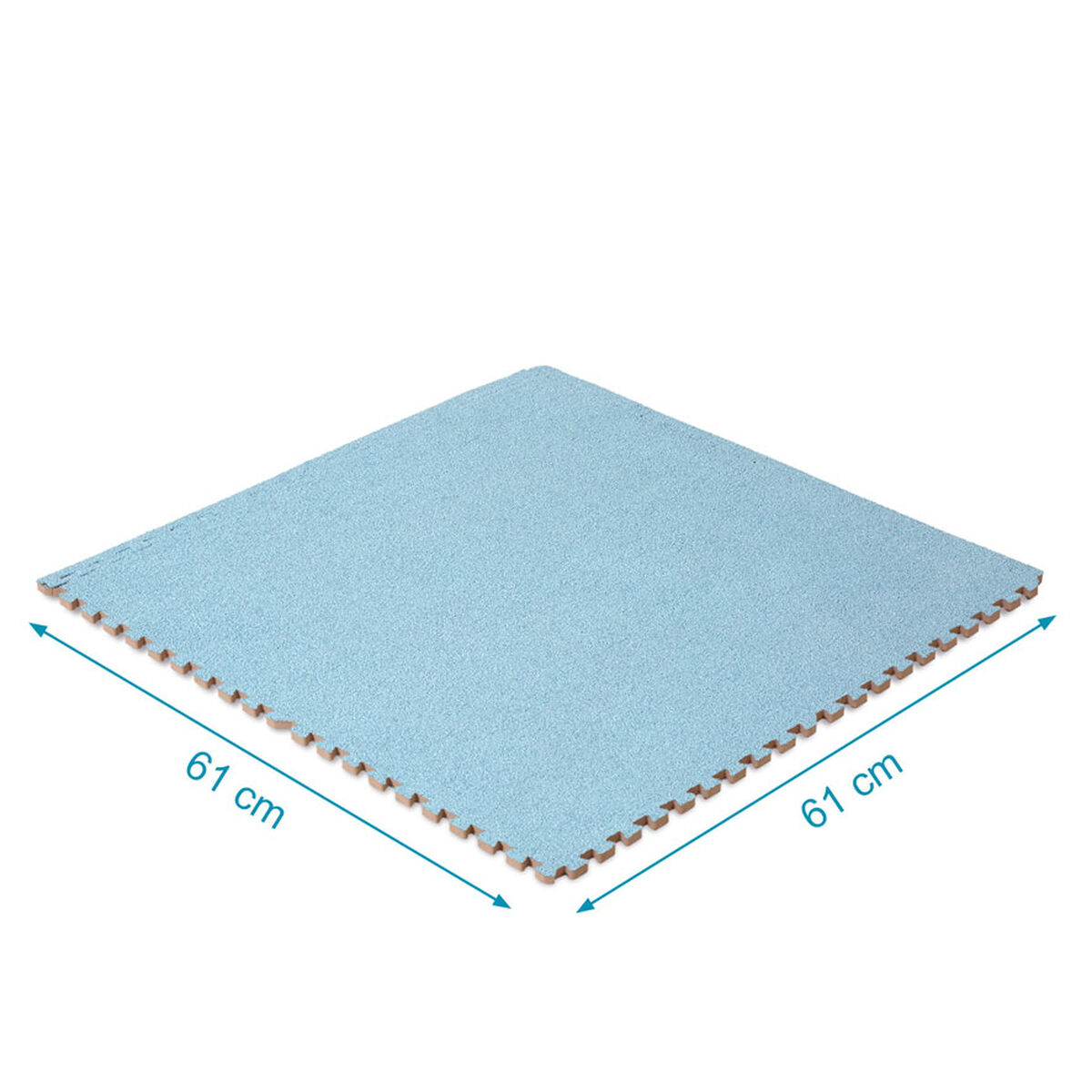 Play mat 60 x 60 x 1 cm Blue 4 Pieces