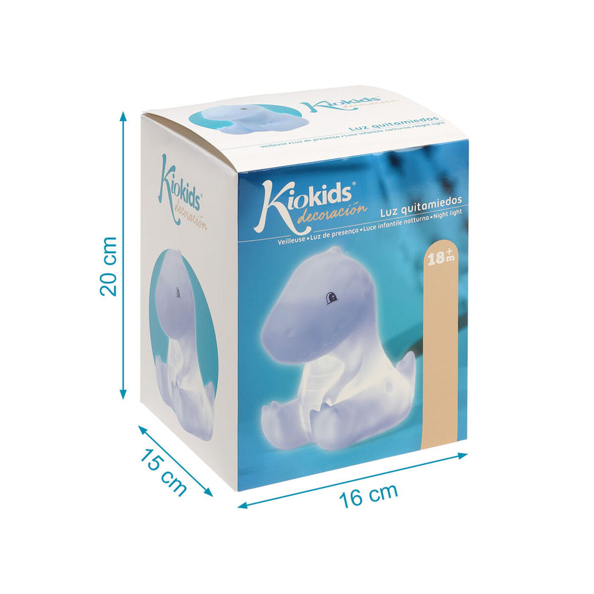 Night light Blue Plastic Dinosaur