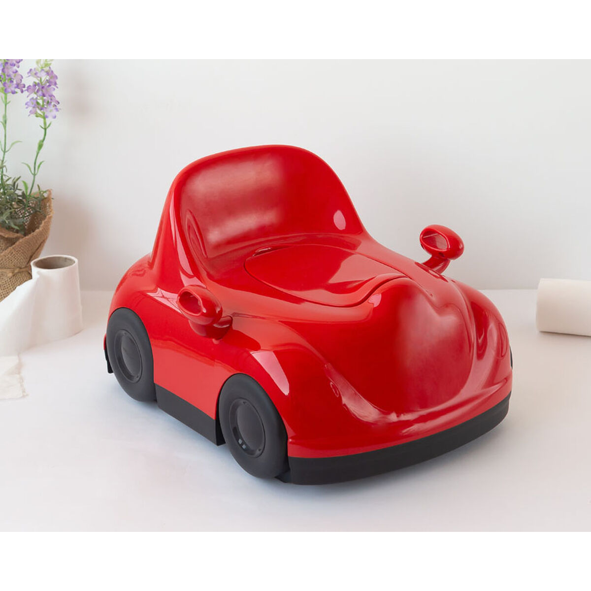 Toilet Seat Reduce for Babies Red Car 32 cm