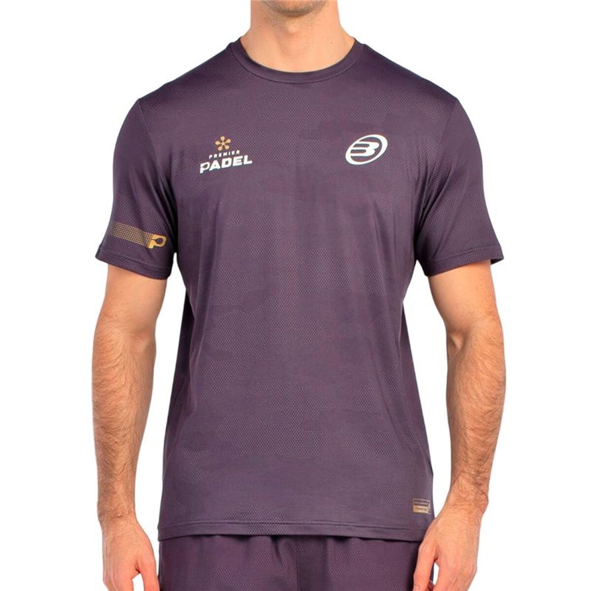 Men’s Short Sleeve T-Shirt Bullpadel Bizme 700 Purple Padel Men’s Short Sleeve T-Shirt Bullpadel Bizme 700 Purple Padel