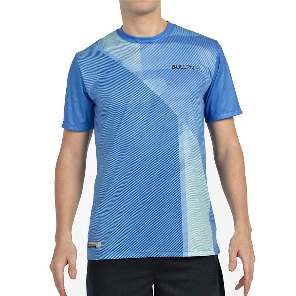 Men’s Short Sleeve T-Shirt Bullpadel Brumo Blue Padel Men’s Short Sleeve T-Shirt Bullpadel Brumo Blue Padel