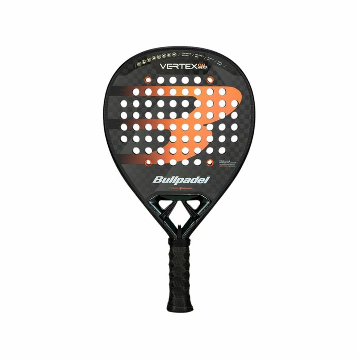 Padel Racket Bullpadel Vertex 04 Hybrid 25 Black Titanium Padel Racket Bullpadel Vertex 04 Hybrid 25 Black Titanium