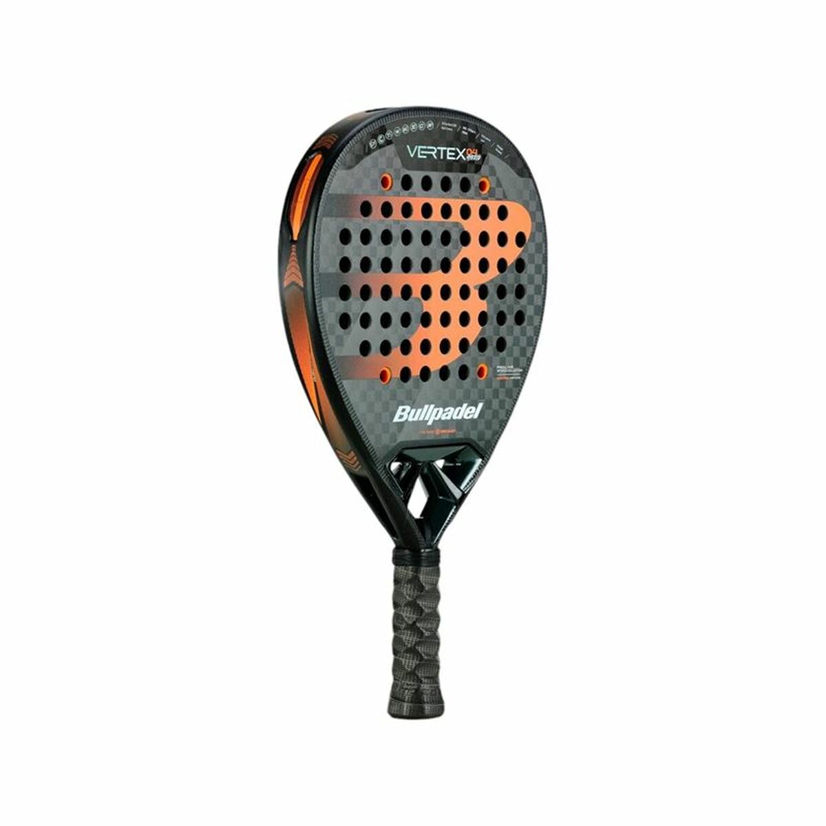 Padel Racket Bullpadel Vertex 04 Hybrid 25 Black Titanium