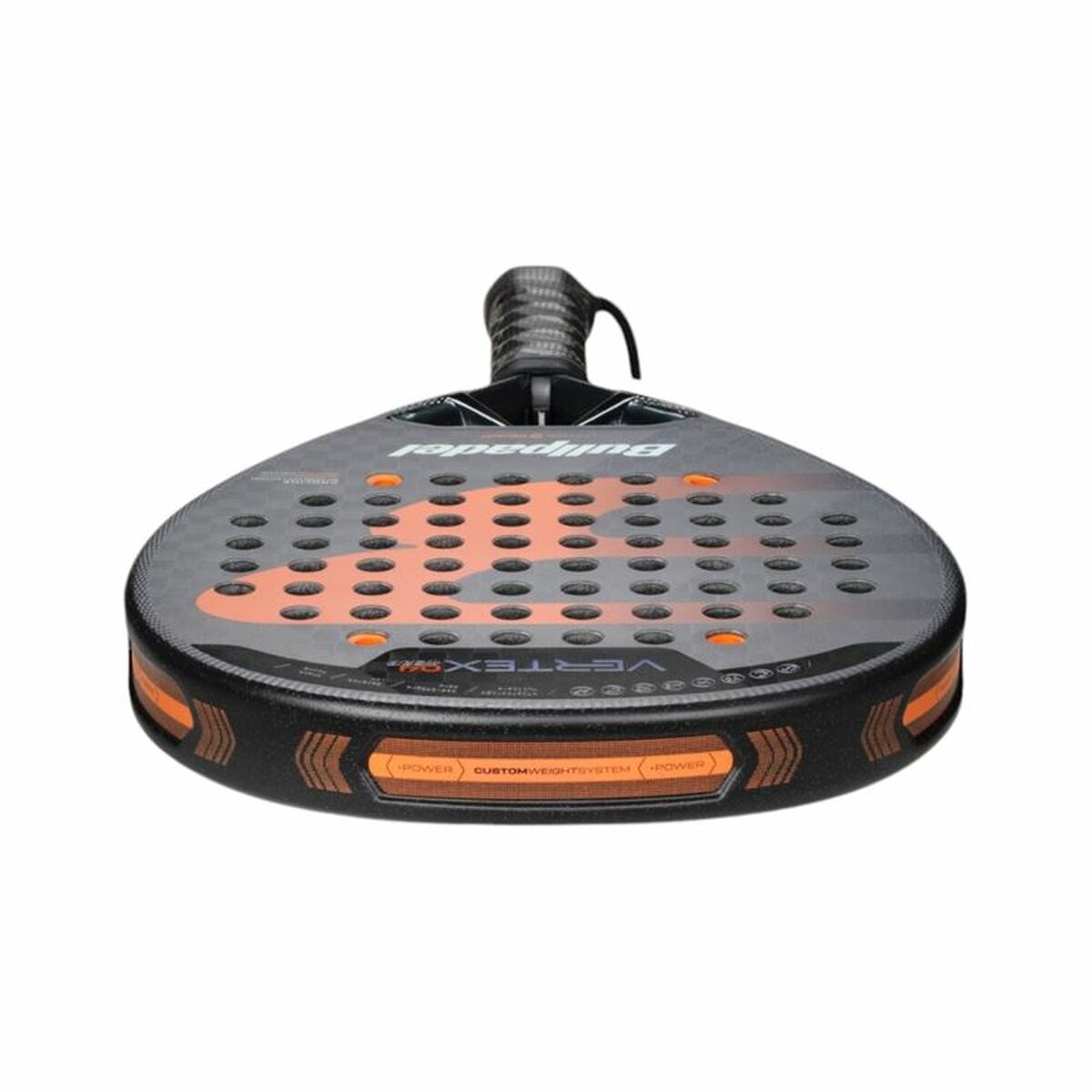 Padel Racket Bullpadel Vertex 04 Hybrid 25 Black Titanium