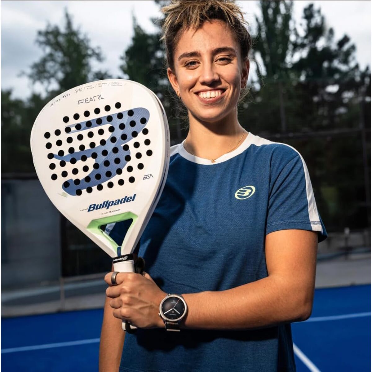 Padel Racket Bullpadel Pearl White