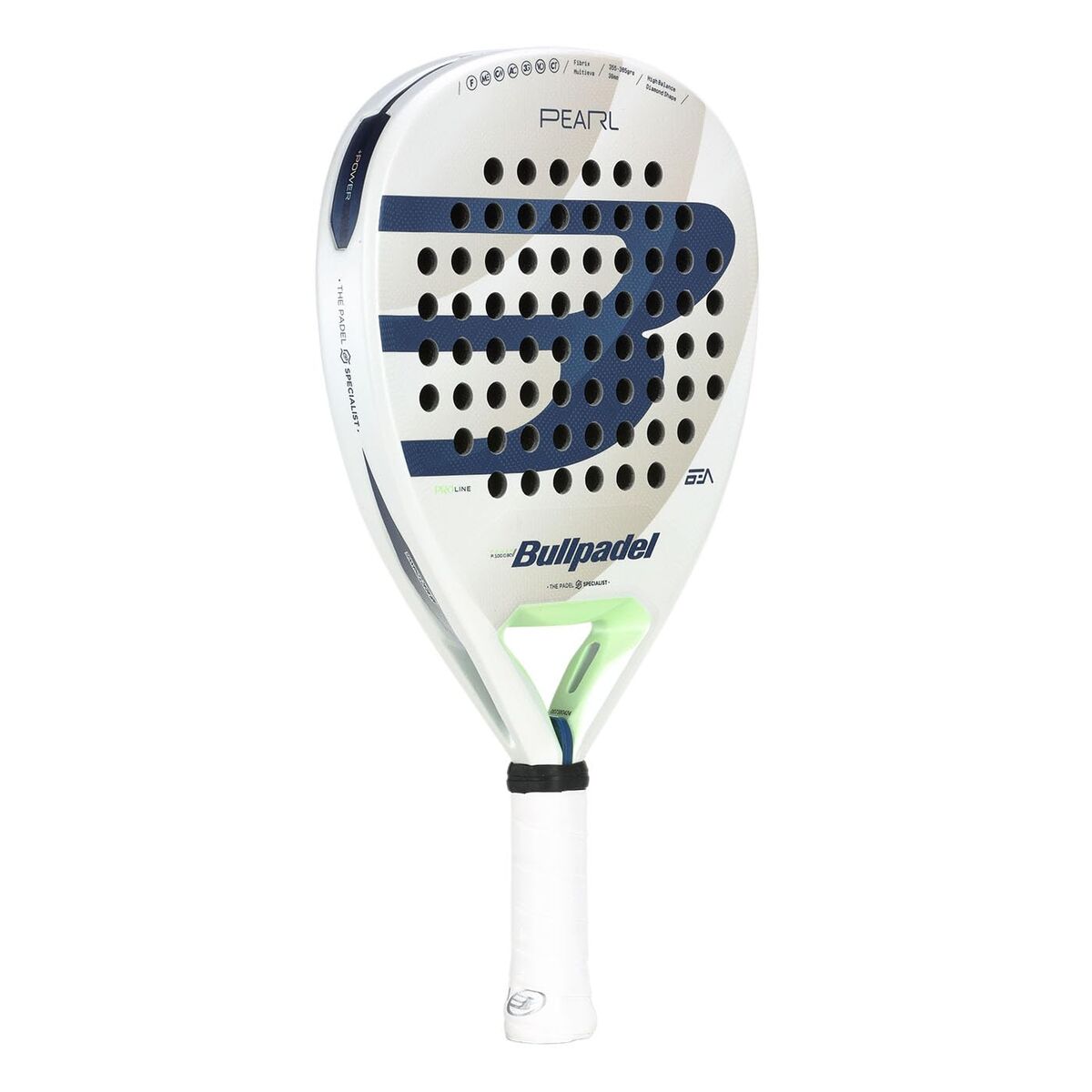 Padel Racket Bullpadel Pearl White