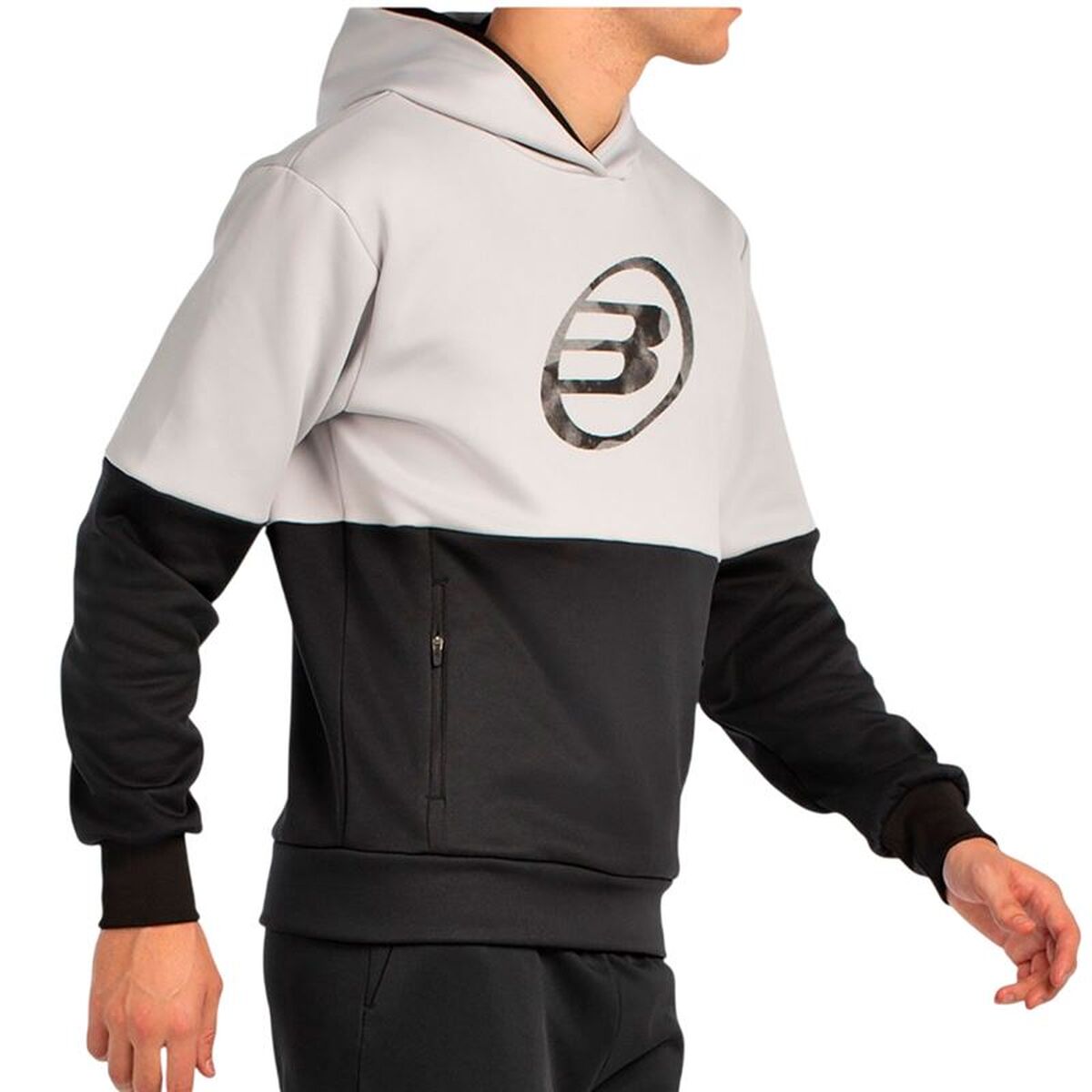 Mens Hoodie Bullpadel Boyal 026 Light grey