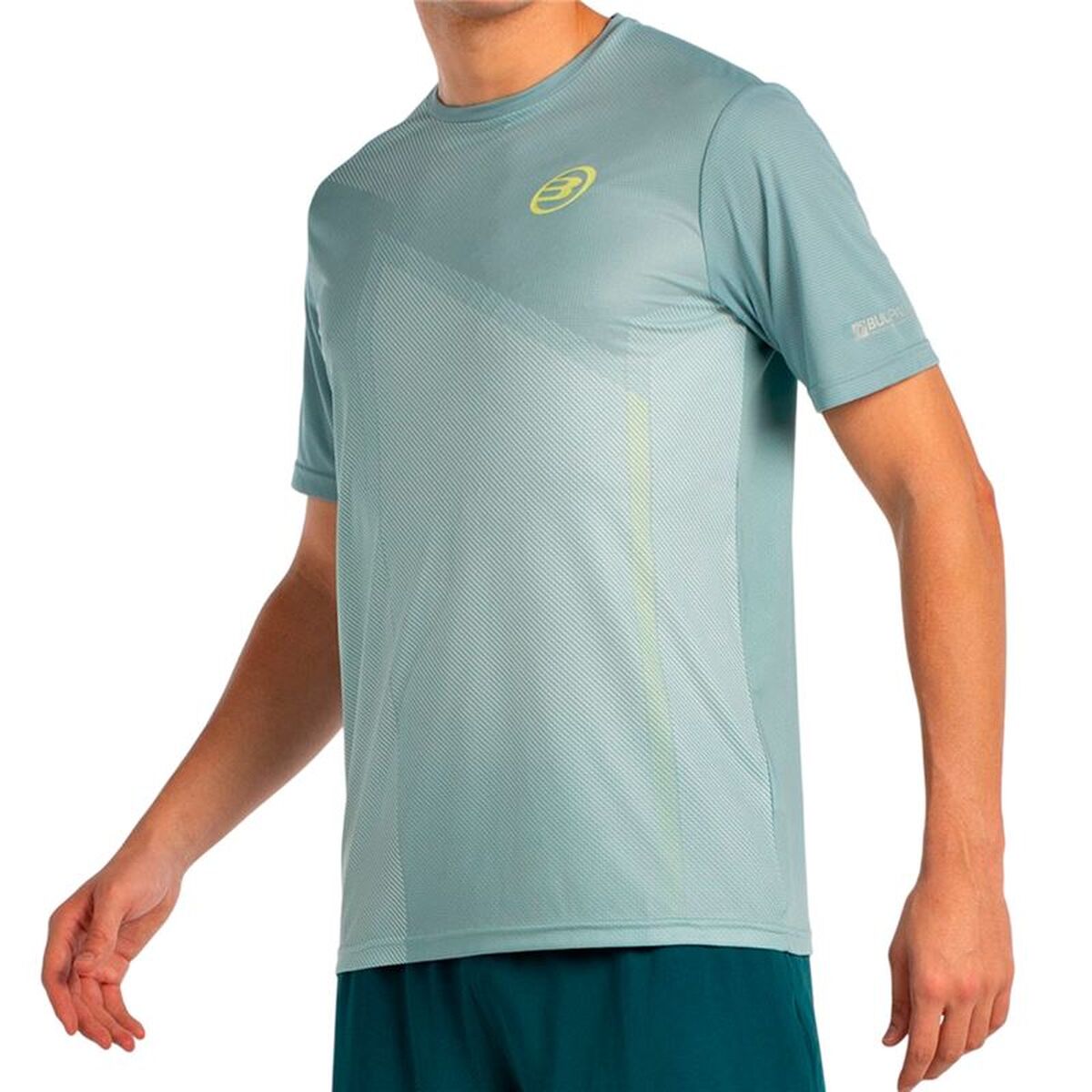 Men’s Short Sleeve T-Shirt Bullpadel Lagar 048 Sky blue Padel