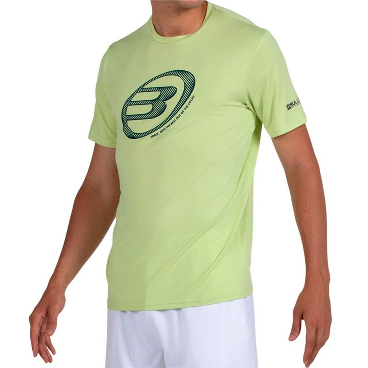 Men’s Short Sleeve T-Shirt Bullpadel Lande 159 Lime green Padel
