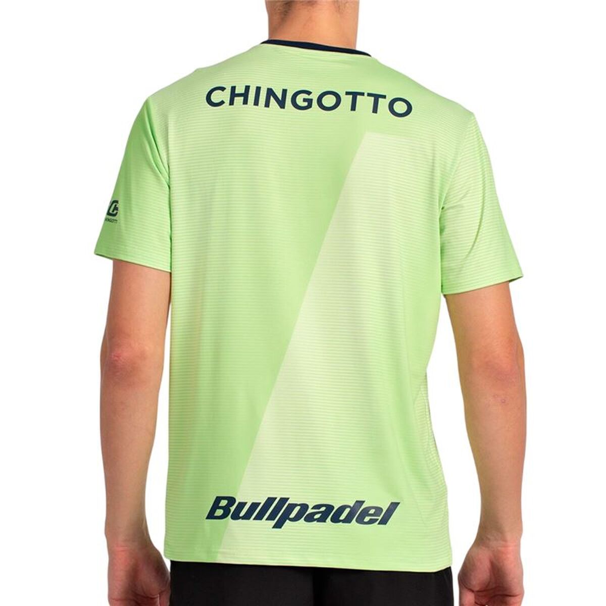 Men’s Short Sleeve T-Shirt Bullpadel Chingotto 25I 059 Lime green Padel