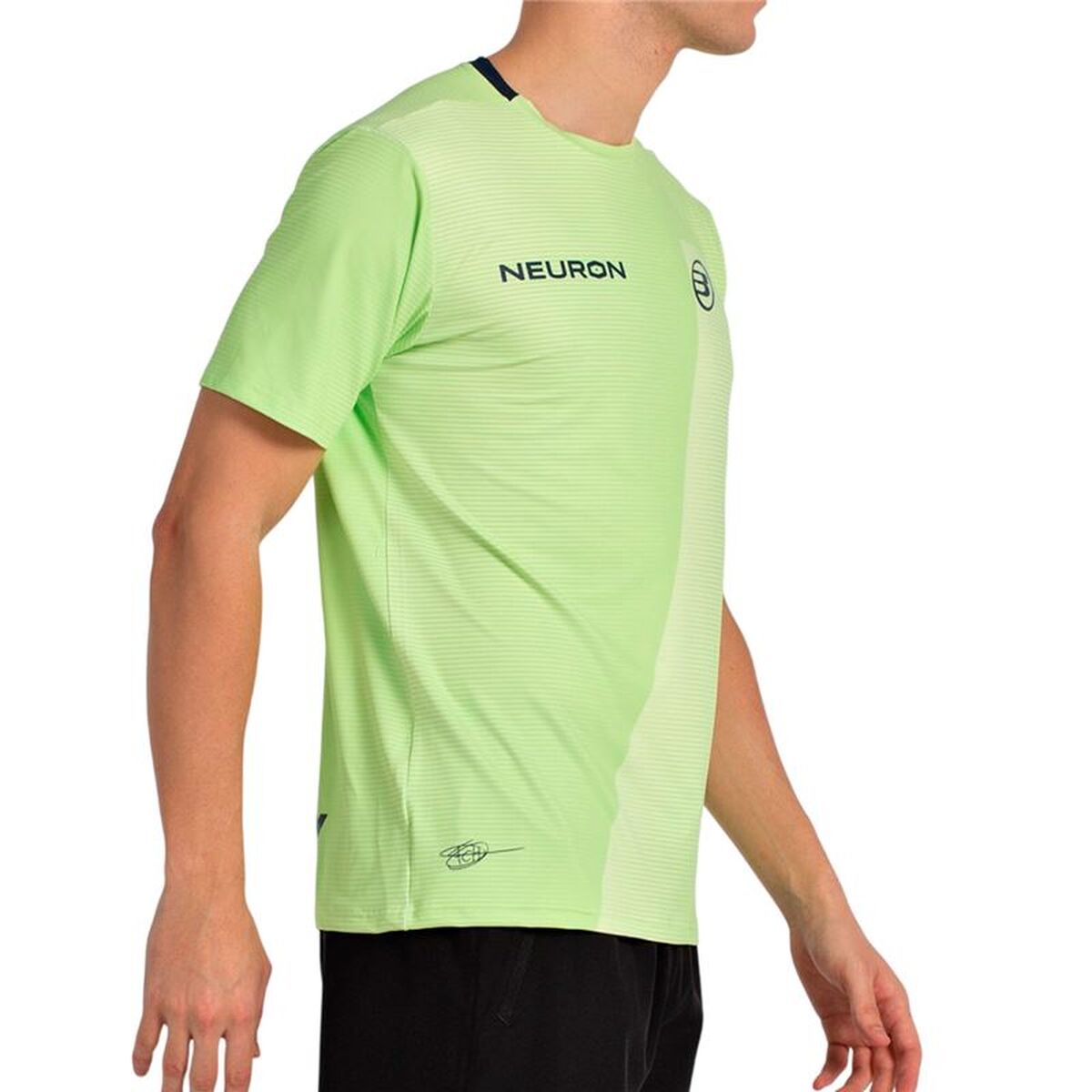 Men’s Short Sleeve T-Shirt Bullpadel Chingotto 25I 059 Lime green Padel