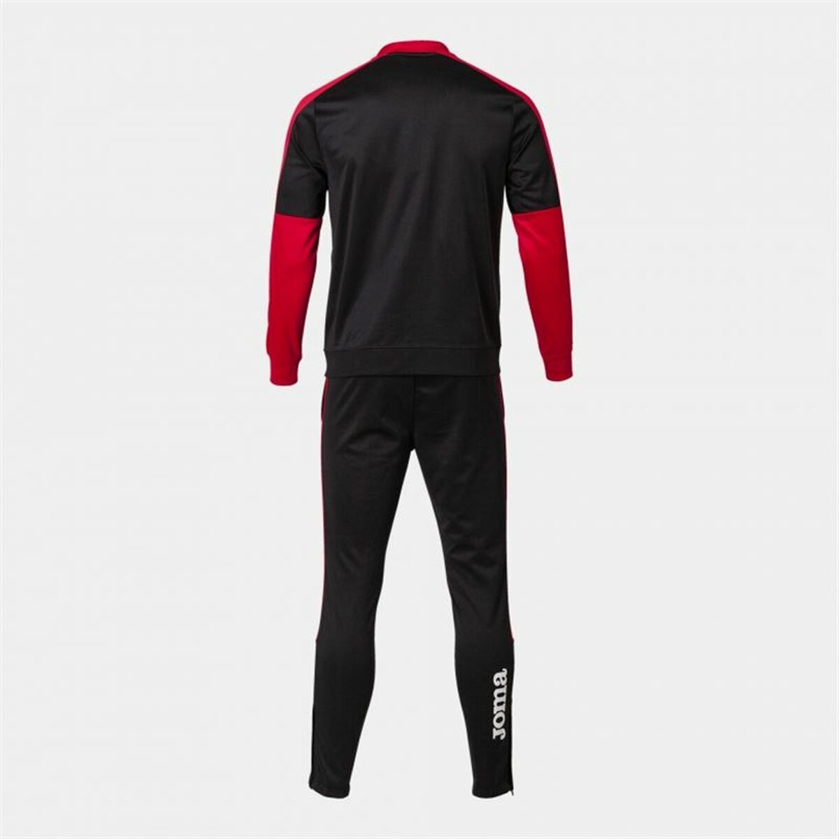Tracksuit for Adults Joma Sport Eco Championship Black Red Children’s Men
