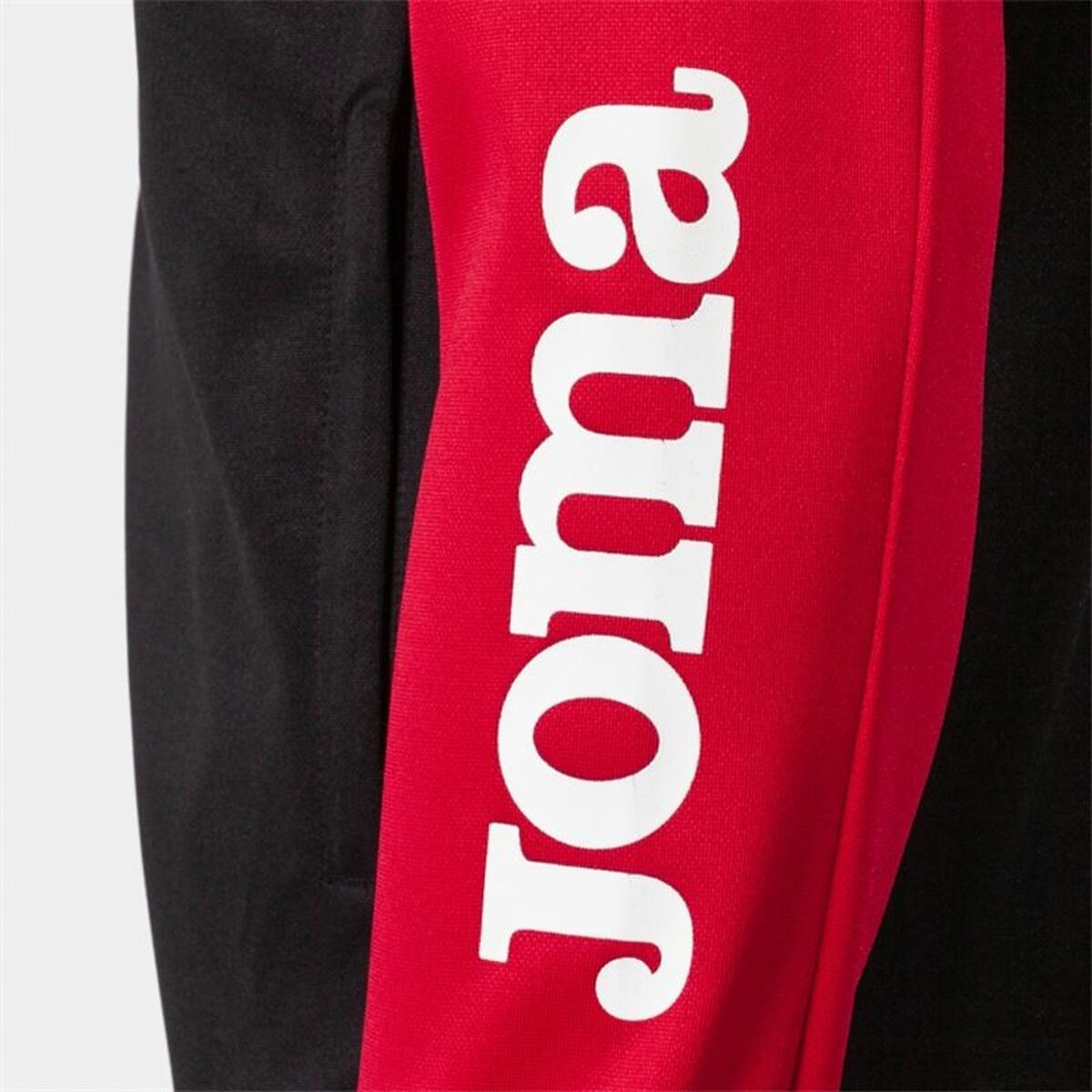 Tracksuit for Adults Joma Sport Eco Championship Black Red Children’s Men