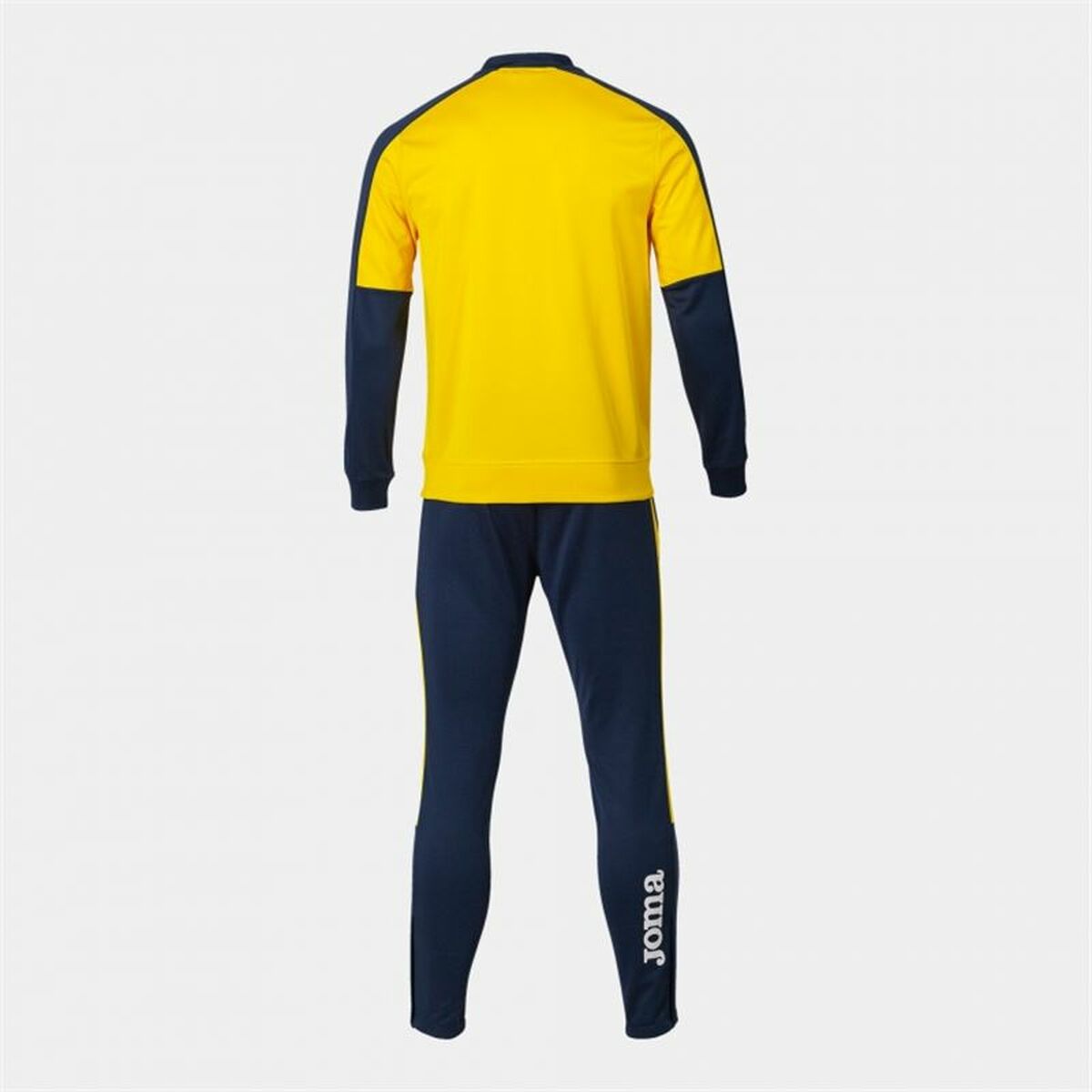 Tracksuit for Adults Joma Sport Eco Championship Yellow Navy Blue Children’s Men 2 Pieces