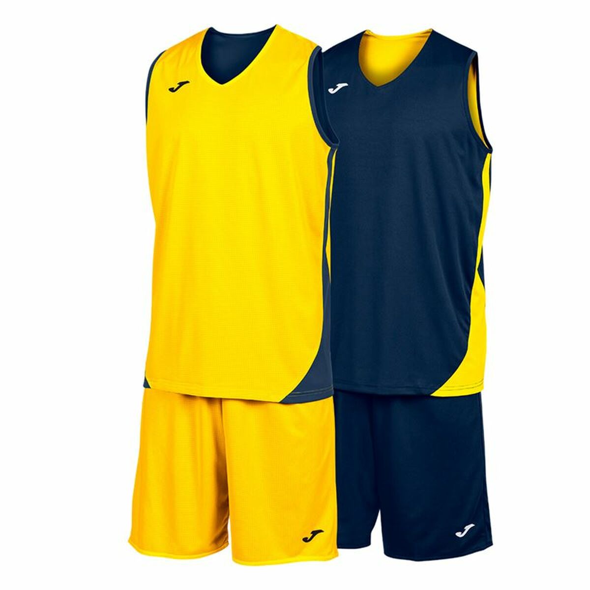 Adult’s Sports Outfit Joma Sport Kansas Yellow Multicolour Navy Blue 2 Pieces