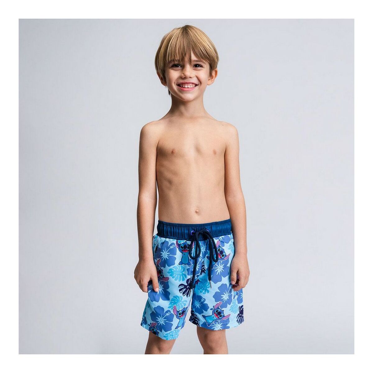 Childrenâs Bathing Costume Stitch Light Blue