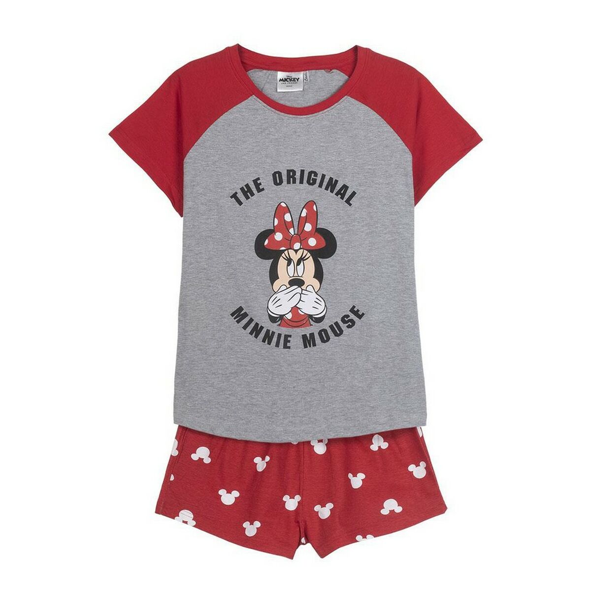 Summer Pyjama Minnie Mouse Red Lady Grey Summer Pyjama Minnie Mouse Red Lady Grey