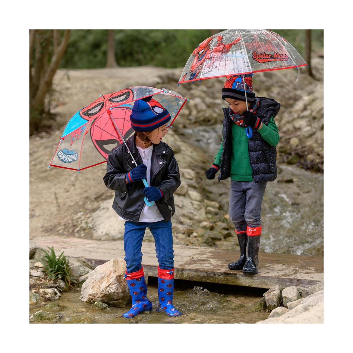 Umbrella Spiderman 45 cm Red ( 71 cm)